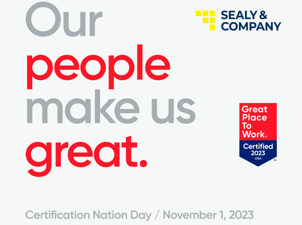 Sealy Company recognized by Great Place to Work® on Certification